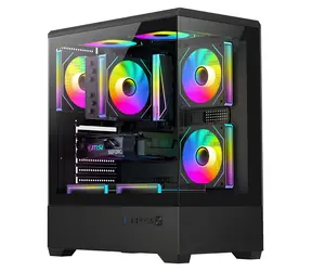 darkFlash C365 černá / Skříň / E-ATX / 5× 120 mm ventilátor / 270° tvrzené sklo / bez zdroje