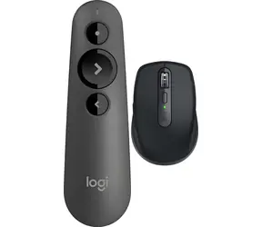 Logitech R500s + MX Anywhere 3S grafitová / Sada / bezdrátový prezentér + optická myš / Bluetooth