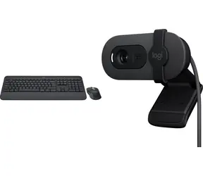 Logitech MK650 + Brio 100 / Klávesnice s myší a webkamerou / Bluetooth / CZ & SK layout