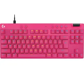Logitech G PRO X TKL RAPID magenta / Herní klávesnice / TKL / rapid trigger přepínače / US International