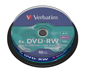 Verbatim 10ks DVD-RW 4.7GB 4x / Spindl