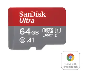 SanDisk Ultra microSDXC 64GB + adaptér / microSDXC karta / Class 10 / UHS-I / čtení: až 140 MB/s