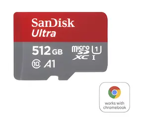 SanDisk Ultra microSDXC 512GB + adaptér / Paměťová karta / Class 10 / UHS-I / čtení: až 140 MB/s