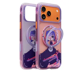 Torras Ostand Q3 Air Gawx Limited Neon night muse / Ochranný kryt / Apple iPhone 17 Pro Max / stojánek 360° / magnetický