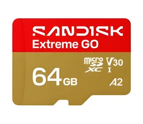SanDisk Extreme GO microSDXC 64 GB / Paměťová karta / čtení 170 MB/s / zápis 80 MB/s