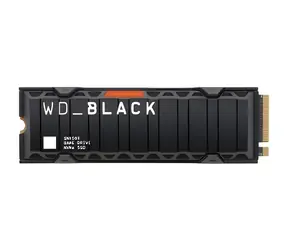 WD Black SN850X 1TB chladič / M.2 SSD 2280 / PCIe Gen4 x4 / TLC / čtení: 7300 MBps / zápis: 6300 MBps / 5y