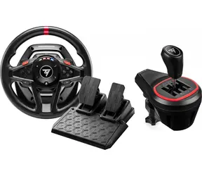 Thrustmaster T128 + TH8S / Sada volantu a pedálů s řadicí pákou / PS5 & PS4 & PC