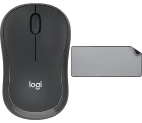 Logitech M240 Silent černá + podložka Studio Series šedá / Sada myš + podložka / 4000 DPI / 3 tlačítka