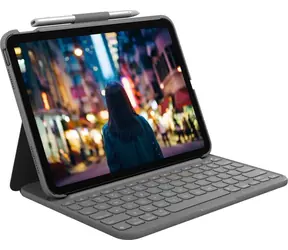 Logitech Slim Folio šedá / Pouzdro s klávesnicí / UK layout / pro Apple iPad (10. generace)