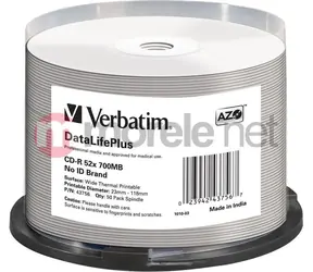 Verbatim CD-R 700 MB 52x 50 kusů / Optické médium / spindl