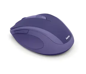 Hama WM-400 modrá / Bezdrátová optická myš / tichá / ergonomická / 1600 DPI / 6 tlačítek / 2.4 GHz
