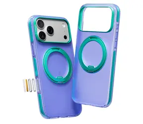 Torras Ostand O3 Hue fialová / Ochranný kryt / iPhone 17 Pro / MagSafe / 360° stojánek / 2,8 mm