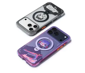 Torras Ostand Q3 Air Gawx Limited Neon night muse / Ochranný kryt / Apple iPhone 17 Pro / stojánek 360° / magnetický