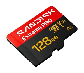 SanDisk Extreme PRO microSDXC 128 GB + adaptér / Paměťová karta / čtení: 250 MB/s / zápis: 120 MB/s / vhodné pro 4K