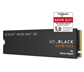WD Black SN8100 2TB / M.2 SSD 2280 / NVMe PCIe 5 x4 / TLC / čtení: 14 900 MB/s / zápis: 14 000 MB/s / 5y