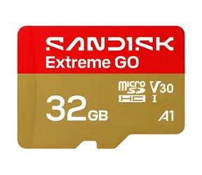 SanDisk Extreme GO microSDHC 32GB / Paměťová karta / UHS-I U3 V30 / čtení: 100 MB/s / zápis: 60 MB/s / vhodné pro 4K