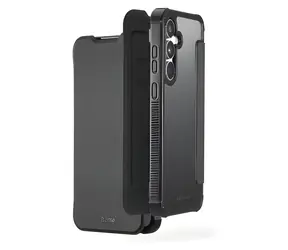 Hama Extreme Protect černá / Pouzdro-knížka na mobil / Samsung Galaxy S25 FE / D3O® / MIL-STD-810H / 2× slot na karty