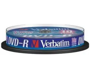 Verbatim DVD-R / DVD-R médium / 4,7 GB / 16x / 10 ks / Spindl