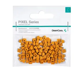 Deepcool PIXEL oranžová / Dekorační bity pro skříň / 100 ks / guma