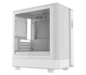 darkFlash DB330M Mesh bílá / mATX / bez ventilátorů / 3x USB-A / průhledná bočnice / bez zdroje