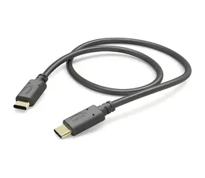Hama USB-C - USB-C černá / Nabíjecí kabel / 1 m / 480 Mbit/s