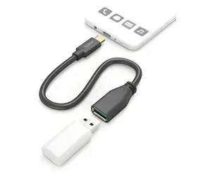 Hama USB-C na USB-A OTG černá / Redukce / 5 Gbps / 15 cm