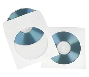 Hama Papírové obaly na CD a DVD bílá / Papírový obal / 50 ks