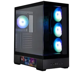 ZALMAN P40 DS černá / ATX / 4x 120mm ARGB / 2x USB 3.0 + 1x USB-C / 9.1" LCD displej / bez zdroje / panoramatická