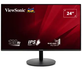 24" ViewSonic VA24E1-H černá / Monitor / IPS / FHD 1920×1080 / 120 Hz / 250 cd/m2 / HDMI + VGA / VESA 75×75
