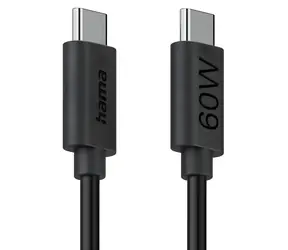 Hama černá / Nabíjecí kabel / USB-C / USB-C / 60 W / 1,2 m