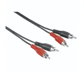 Hama audio kabel černá / 2 cinch - 2 cinch / 2,5 m