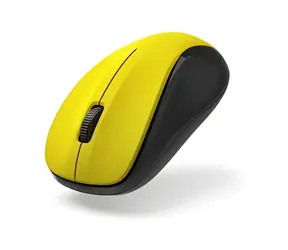 Hama MW-300 V2 žlutá / Bezdrátová myš / tichá / USB-A / 2x AAA
