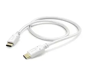 Hama USB-C / USB-C bílá / Nabíjecí a datový kabel / 1,5 m / 480 Mbit/s