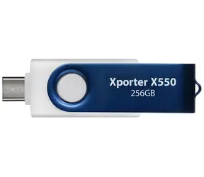 Patriot Xporter X550 256GB bílo-modrá / Flash disk / USB-A + USB-C / USB 3.2 Gen 1