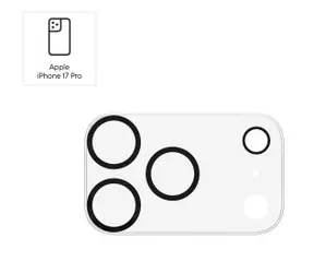 Hama Cam Protect čirá / Ochranné sklo fotoaparátu / Apple iPhone 17 Pro / tvrzené sklo / 9H