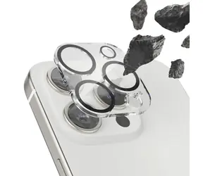 Hama Cam Protect čirá / Ochranné sklo fotoaparátu / Apple iPhone 15, 15 Plus / temperované sklo 9H