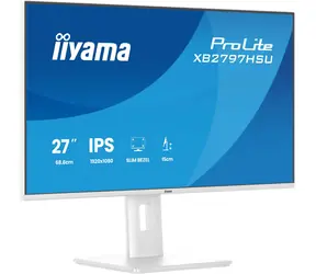 27" IIYAMA ProLite XB2797HSU-W1 bílá / Monitor / IPS / Full HD 1920x1080 / 120 Hz / USB-C / USB hub