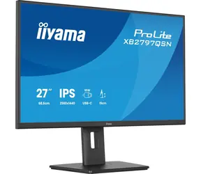 27" iiyama ProLite XB2797QSN-B1 černá / Monitor / IPS / QHD / 75 Hz / 1 ms / USB-C 65W / RJ45 / repro