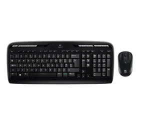 Logitech Wireless Desktop MK330 - FR černá / Klávesnice + myš / USB / FR verze