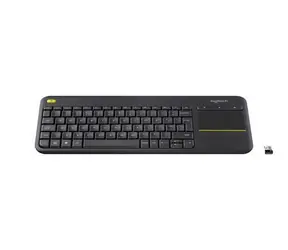 Logitech K400+ Dark / Bezdrátová klávesnice s touchpadem / Italské rozložení / 2.4 GHz