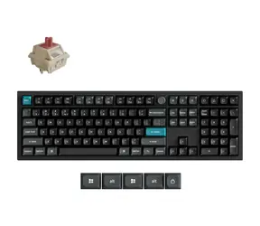 Keychron Q6 Ultra 8K černá / Klávesnice / Full-size / Mechanická / Silk POM Red switch / Hot-swap / 2,4 GHz / BT 5.3