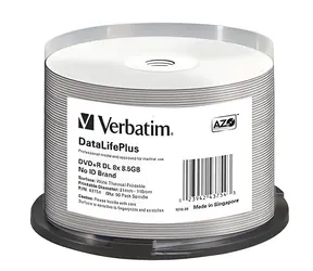Verbatim DVD+R DL Thermal Printable 50ks