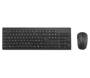 Kensington KM150 EQ černá / Bezdrátový set klávesnice a myši / DE layout / 2.4 GHz / membrána / AES 128-bit