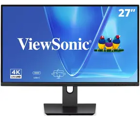 27" ViewSonic VG2719U-4K černá / Monitor / IPS / 3840 x 2160 / 60 Hz / 350 cd/m2 / 2x HDMI + DP + USB-C / VESA / repro