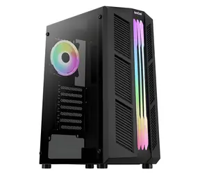 AeroCool Prime v2 černá / PC skříň / ATX / 2x USB 3.0 / Bez zdroje / průhledná bočnice
