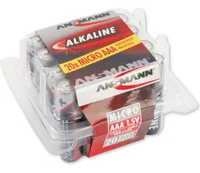 Ansmann Red / Baterie AAA / alkalická / 1.5V / 20 ks / v boxu