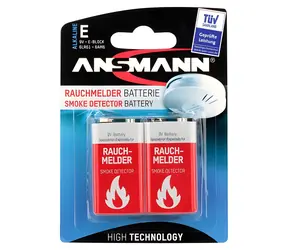 Ansmann Smoke Detector / Baterie / Alkalická / 9V / 6LR61 / Blistr