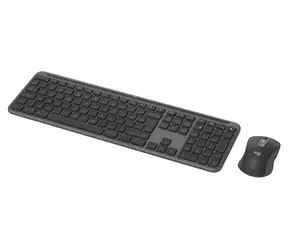 Logitech MK950 Signature Slim Graphite / Klávesnice + myš / 2,4 GHz / USB nanopřijímač