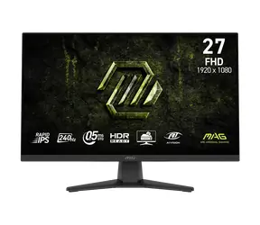 27" MSI MAG 272F X24 černá / Monitor / FHD / Rapid IPS / 240 Hz / 0,5 ms / HDMI+DP / VESA