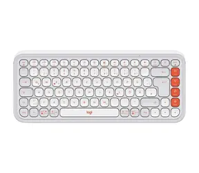 Logitech POP ICON Keys Off White / Klávesnice / německé rozložení